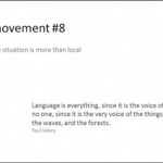 Environmental Utterance – movement#8